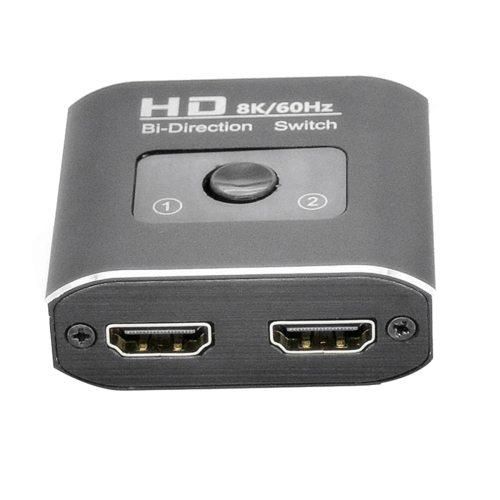 Διακόπτης διπλής κατεύθυνσης HD 8K 60Hz, Διανομέας βίντεο 1 σε 2 εξόδων, Διαχωριστής D