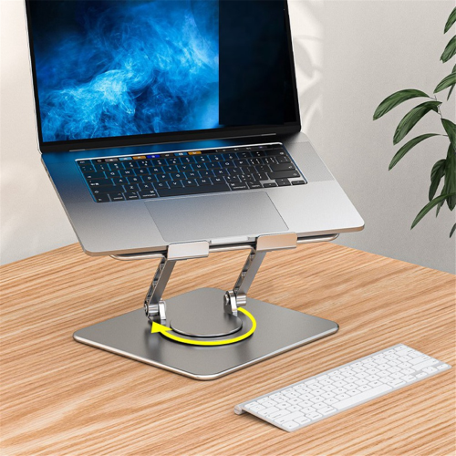 Laptop Stand Foldable 360 Rotatable Notebook Holder Liftable Aluminum 2