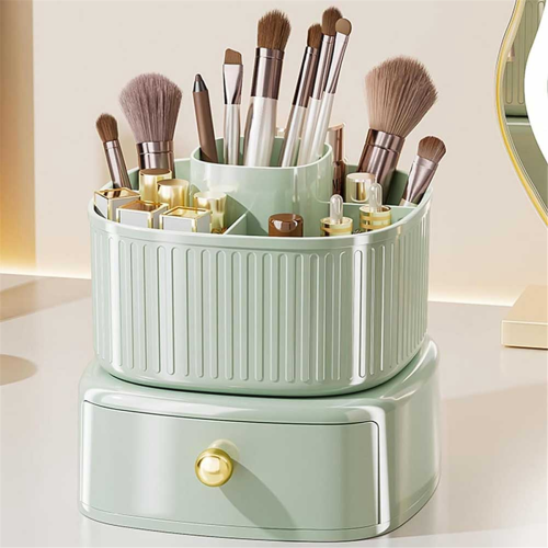 360 Rotating Makeup Organizer Big Capacity Spinning Cosmetic Organize 2