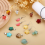 100 Pcs Assorted Crystal Pendant Bulk Gemstone Pendant Stone Pendants 8