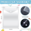 50Pcs Clear Plastic Envelopes with Snap Button Stamp and Die Storage P 4