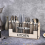 Kitchen Counter Utensil Holder Metal Paired with Wood Flatware Organiz 3