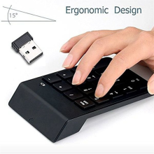 18 Keys Wireless USB Number Pad Keyboard with 2.4G Mini USB Numeric Re