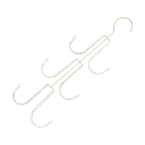 White Handbag Storage Hanger Metal Rotatable Hook for Organizing and S
