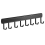 8-Hooks Kitchen Hook Rack Wall Mounted Hangers Rack Spoon Shovel Chopp 1