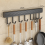 8-Hooks Kitchen Hook Rack Wall Mounted Hangers Rack Spoon Shovel Chopp 5