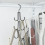 White Handbag Storage Hanger Metal Rotatable Hook for Organizing and S 4