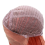 Peruca frontal de renda de 24 polegadas, cabelo humano crespo e liso, com sensação sintética W 10