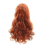 Peruca frontal de renda de 24 polegadas, cabelo humano crespo e liso, com sensação sintética W 2