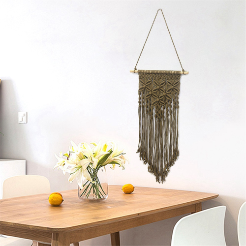 C-Wall Hanging Knitted Tapestry Style Hand-Woven Tapestry Macrame Home 2