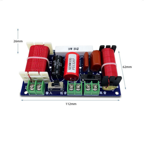 2PCS 2-Way 250W 2500Hz-3000Hz Frequency Divider DIY Speaker Filter Cir 1
