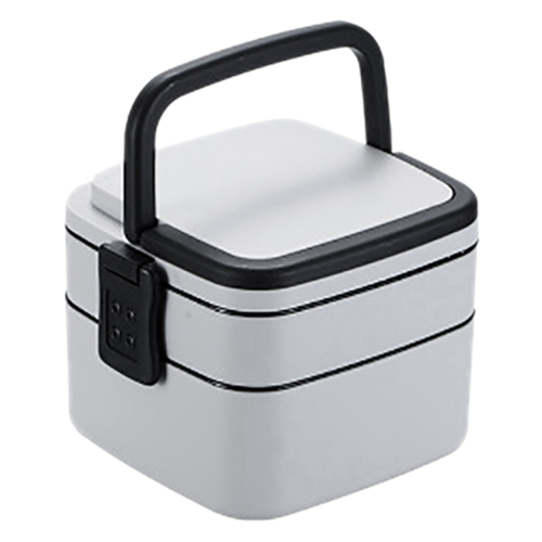 Portable Plastic Double-Layer Lunch Box Heating and Leak-Proof Multila 2