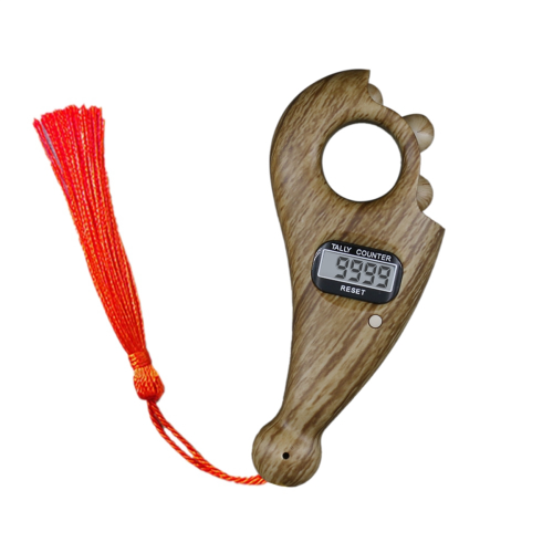 Rotating Prayer Beads with Led Digital Counter Portable Finger Islamic 1