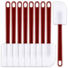 9 Pcs Silicone Rubber Spatula, Heat Resistant, Non Stick Heavy Duty Sc