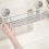 Light Luxury Style Punch-Free Storage Rack, Shower Organizer Suction, 3