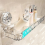 Light Luxury Style Punch-Free Storage Rack, Shower Organizer Suction, 5