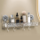 Light Luxury Style Punch-Free Storage Rack, Shower Organizer Suction, 4