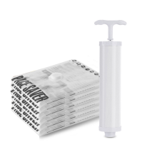 6X Vacuum Storage Bags , Sealer Compression Bags with Travel Hand Pump