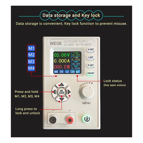 WZ3605 Anti-Backflow Adjustable Digital Control DC Power Supply Buck-B