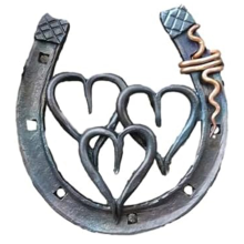 Handmade Horseshoe, Cast Horseshoe Wall Decor, Good Lucky Horseshoe, H