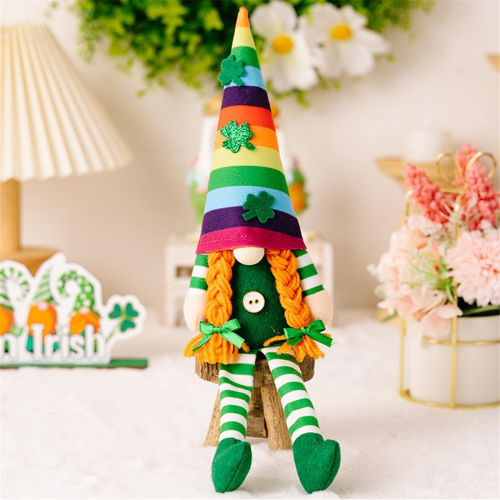 St Patricks Day Gnomes Plush Decorations St.Patricks Day Gnome Home Ta 2