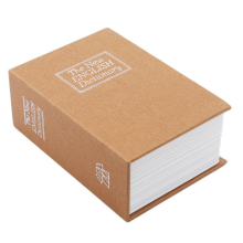 Seguro para dinheiro e joias que imita a aparência de um livro e é por