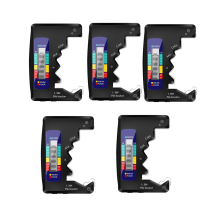 5Pcs Digital Battery Tester LCD Display AA/AAA/9V/1.5V Button Cell Bat