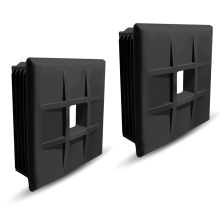 Pacote com 2 tampas protetoras para para-choque de RV, 4 polegadas, otimizadas para RVs, C
