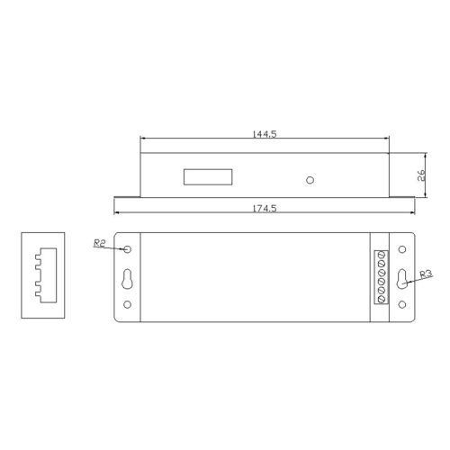 DMX200 SPI signal LED controller til dekoder til 2801 6803 2812 2811 St 2