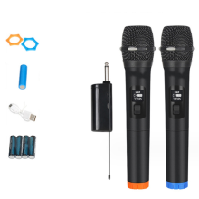 Wireless Handheld Microphone 1 Tow 2 Home Outdoor Audio for Home Party