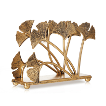 Metal Napkin Holders Ginkgo Leaves Cocktail Holder Wedding Table Decor