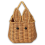 Rabbit Easter Egg Handwoven Gift Basket Picnic Basket Fruit Storage Ba 1