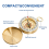 Classic Pocket Style Copper Clamshell Glow Compass, Waterproof Luminou 5