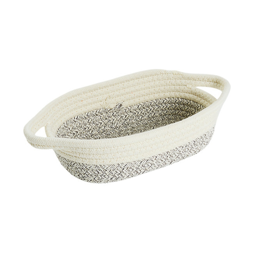 Rope Storage Baskets Organizer Woven Basket - Portable Cotton Bins for