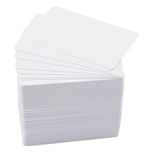 100 Pack Premium Blank PVC Cards, CR80 30Mil Graphic Quality White Pla