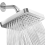 Pressure Rain Shower Head - Luxury Modern Look - the Adjustable Replac 3