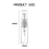 100Pcs 3ML Spray Bottle Small Cosmetic Packing Atomizer Perfume Bottle 7