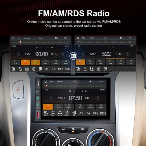 ιντσών καθολική 2Din αυτοκινήτου MP5 βίντεο player Bluetooth FM ραδιόφωνο ασύρματο 2