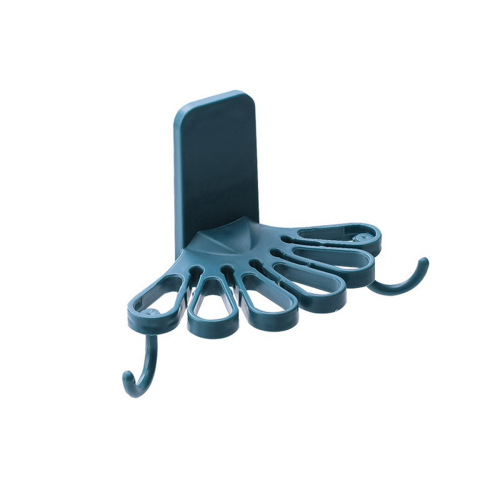 Kitchen Flower-Shaped Rag Rack with Hook Storage Organizer Wall-Mounte 1