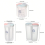 Grain Storage Tank Plastic Compartment Storage Tank Kitchen Household 4