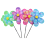 Lawn Decoration Wind Spinner Double Layer Pinwheels with Stake Eye Cat 1