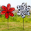 Lawn Decoration Wind Spinner Double Layer Pinwheels with Stake Eye Cat 3