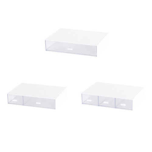 Compartmentalised Drawer Style Storage Box, Cosmetic Storage, Desktop