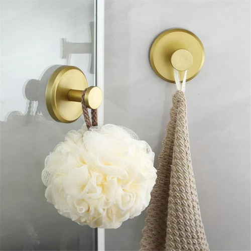 4PCS No-Drill Hooks Shower Hooks Bathroom Glass Door Wall 304 Clothes 2