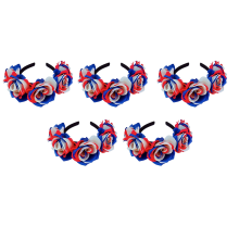 5Pcs Blue White Red Sports Hair Band for Men Women Hair Head Hoop Band
