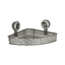 No-Drill, Light Luxury Style Glacier Pattern Suction Cup Shelf,Bathroo