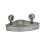 No-Drill, Light Luxury Style Glacier Pattern Suction Cup Shelf,Bathroo 2