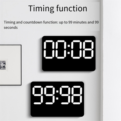 Electronic Wall Clock Temperature Date Display Table Clock Wall-Mounte