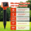 Solar Mole Repellent, Ultrasonic & Solar Powered Mouse Repellent, Wate 6