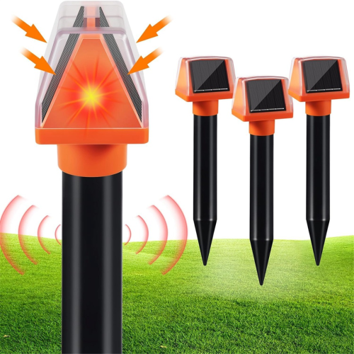 Solar Mole Repellent, Ultrasonic & Solar Powered Mouse Repellent, Wate 1